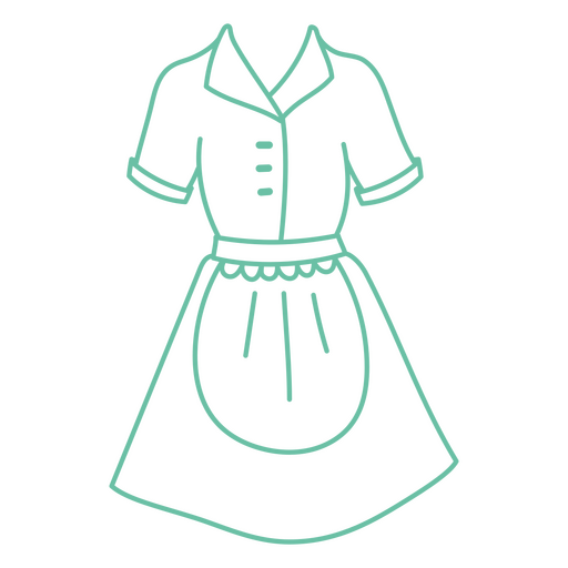 Uniform der Haushälterin PNG-Design