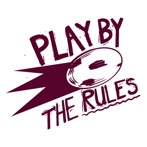 Jogue pelas regras design de citação grunge Desenho PNG