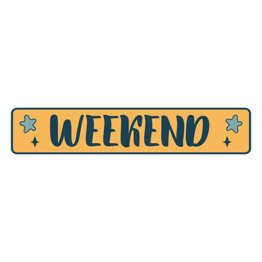 Planner sticker with weekend reference PNG Design