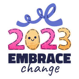 2023 Acepta el cambio Diseño PNG