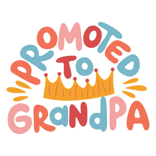 Promovido a citação de letras de vovô Desenho PNG