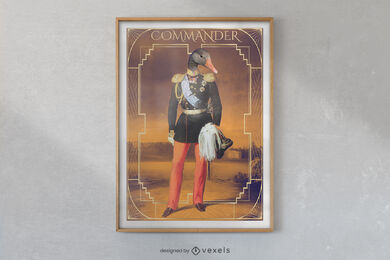 Royal goose poster design