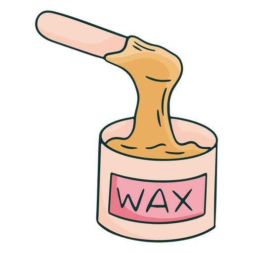 Wax jar with spatula PNG Design