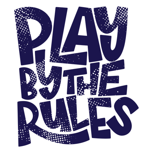 Jogue pelas citações das regras Desenho PNG