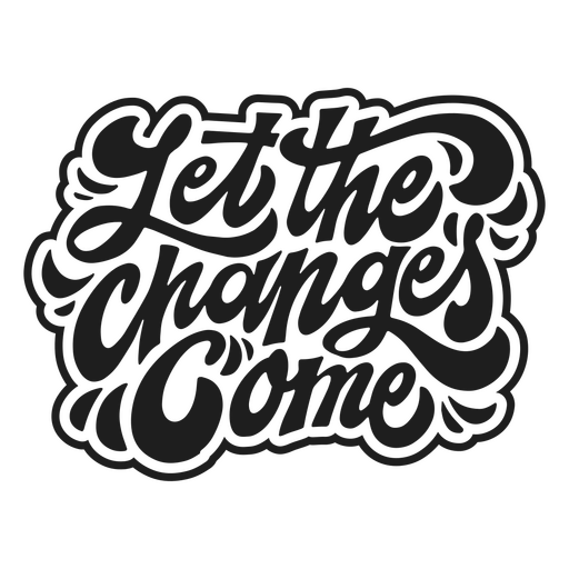 New year lettering quote changes PNG Design