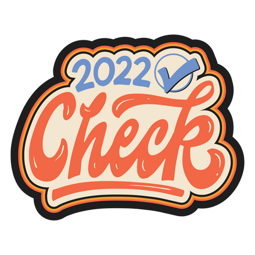 Neujahrsbeschriftung Zitat 2022 Scheck PNG-Design