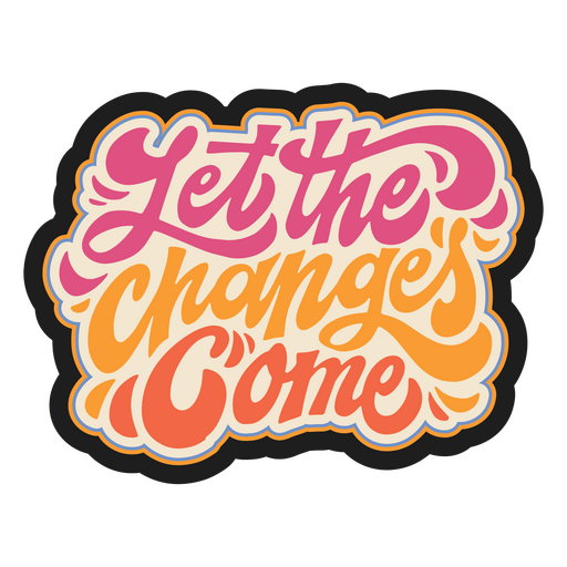 New year lettering changes quote PNG Design