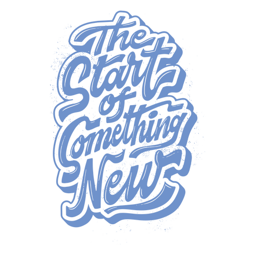 New year lettering quote something new PNG Design