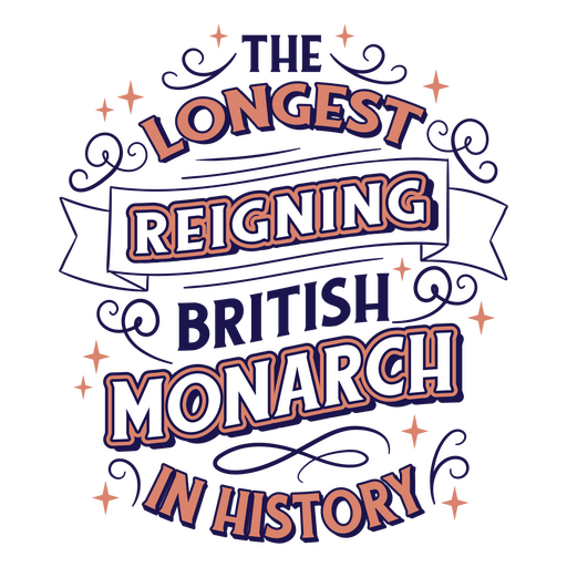 The longest reigning british monarch in history PNG Design