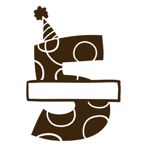 5-year anniversary celebration PNG Design