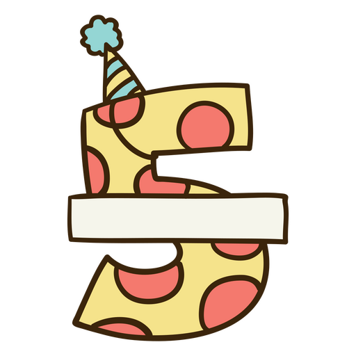5th birthday celebration PNG Design