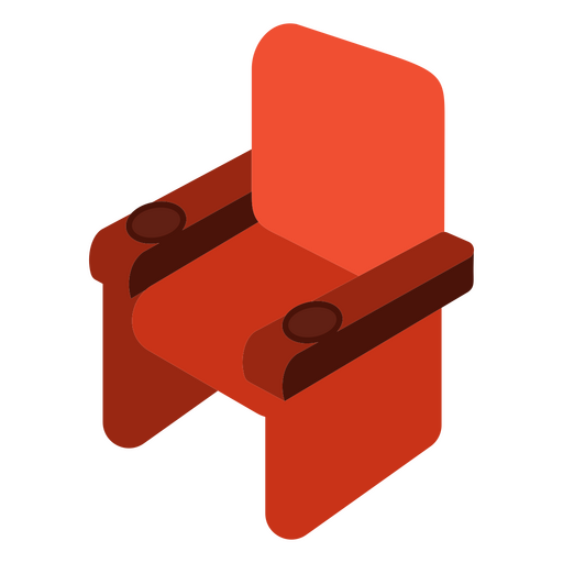 Icono de silla de cine Diseño PNG