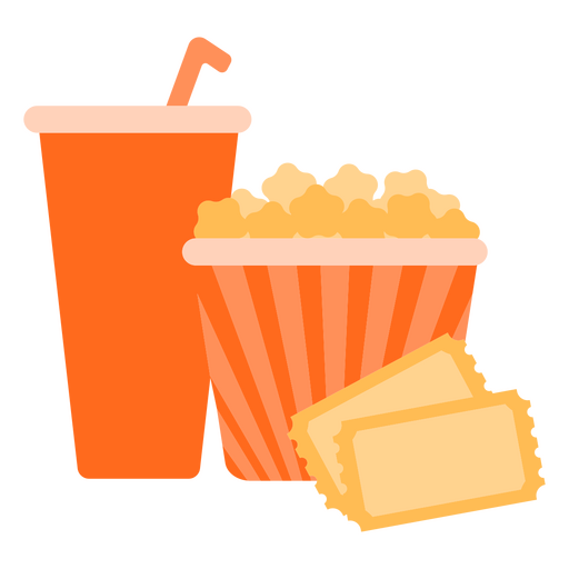 Cinema food icon PNG Design