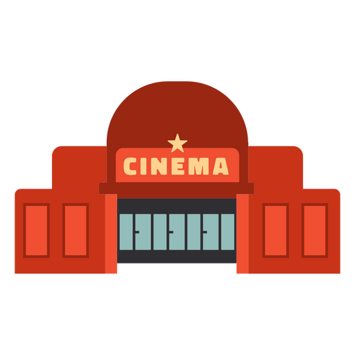 Ícone de fachada de cinema Desenho PNG