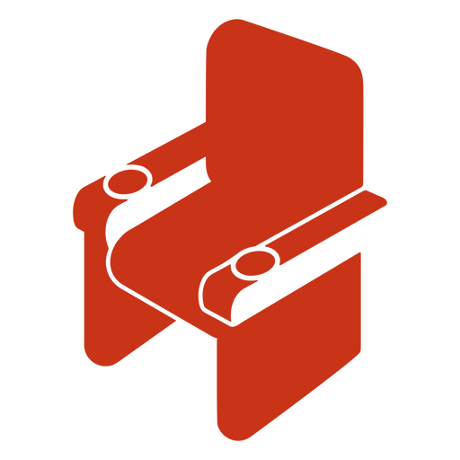 Icono de sillas de cine Diseño PNG