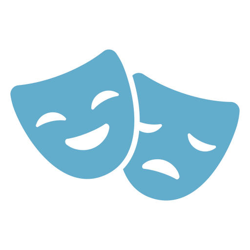 Icono de máscaras de teatro Diseño PNG