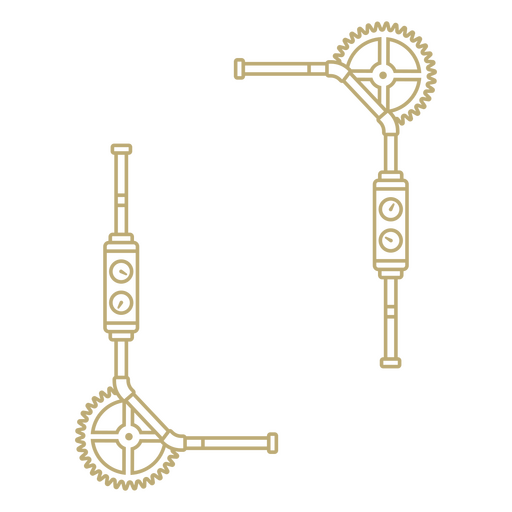 Steampunk elements frame PNG Design