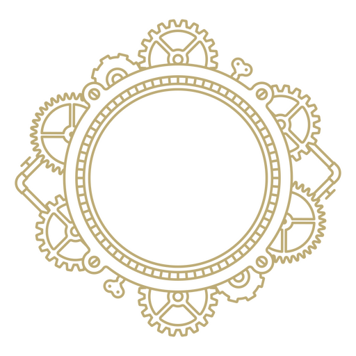 Marco de estilo de decoración Steampunk Diseño PNG