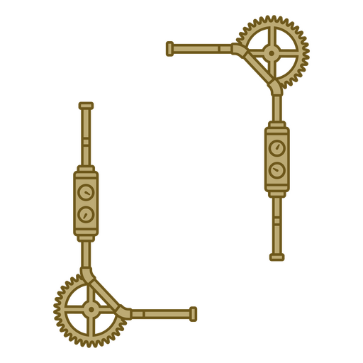 Moldura com detalhes clássicos steampunk Desenho PNG