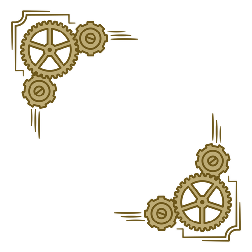 Composici?n de marco steampunk victoriano Diseño PNG