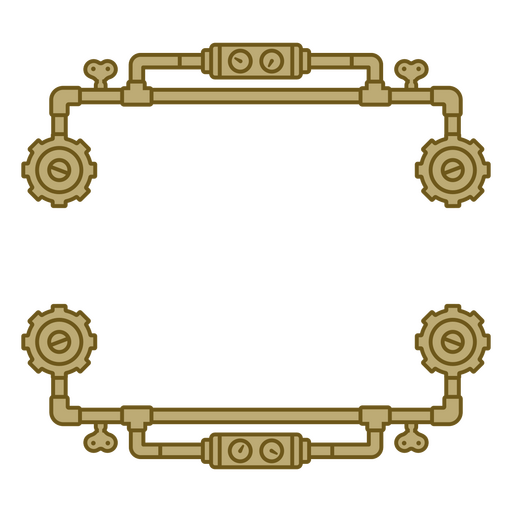 Estilo de marco vintage steampunk Diseño PNG