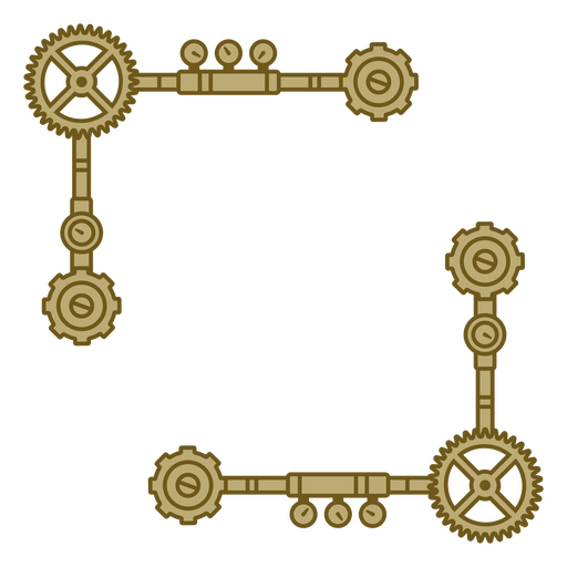 Quadro de decoração com tema steampunk Desenho PNG