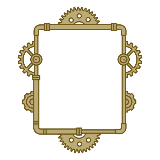 Design de armação steampunk atemporal Desenho PNG