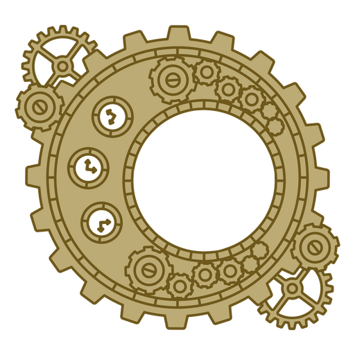 Detalhes da armação Steampunk Desenho PNG