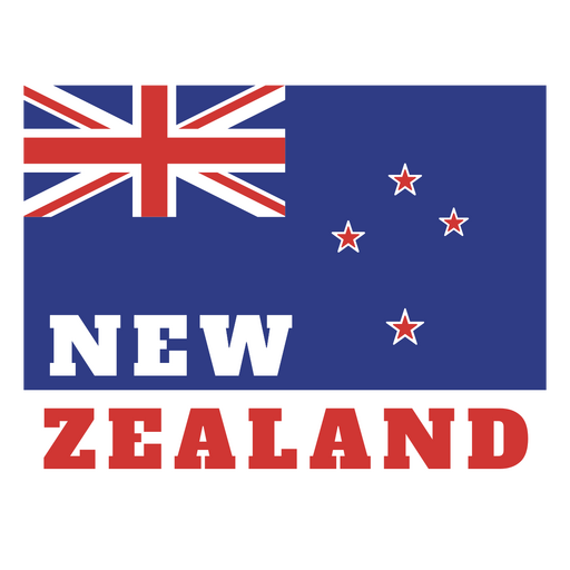 Bandera del equipo de f?tbol de Nueva Zelanda Diseño PNG