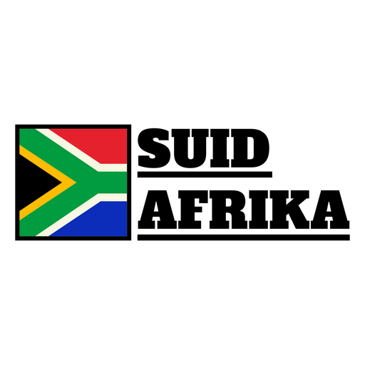 South Africa soccer team flag PNG Design