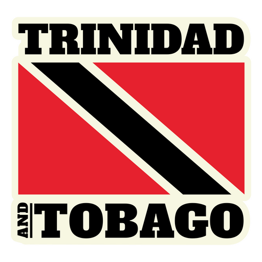 Trinidad and Tobago soccer team flag PNG Design