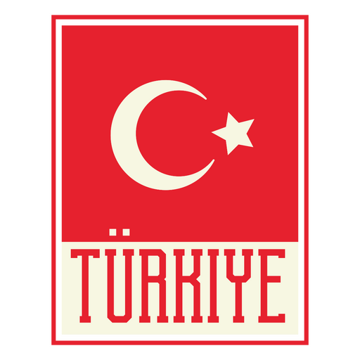 Bandera del equipo de fútbol de Turquía Diseño PNG