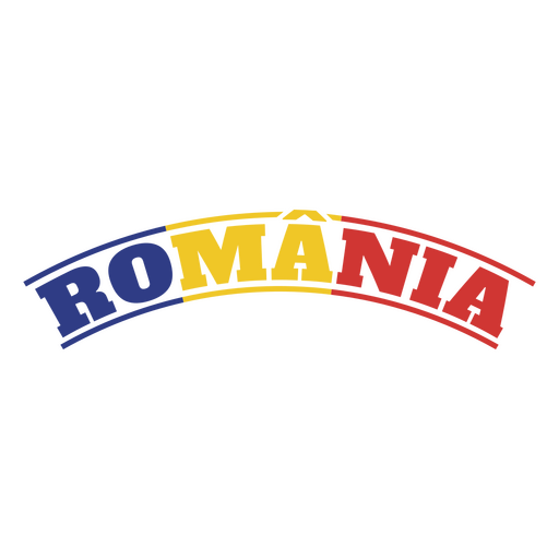 Romania soccer team flag sticker PNG Design