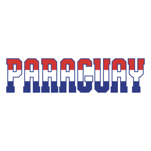 Paraguay soccer team flag sticker PNG Design