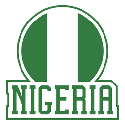 Nigeria Soccer Team Flag Sticker PNG & SVG Design For T-Shirts