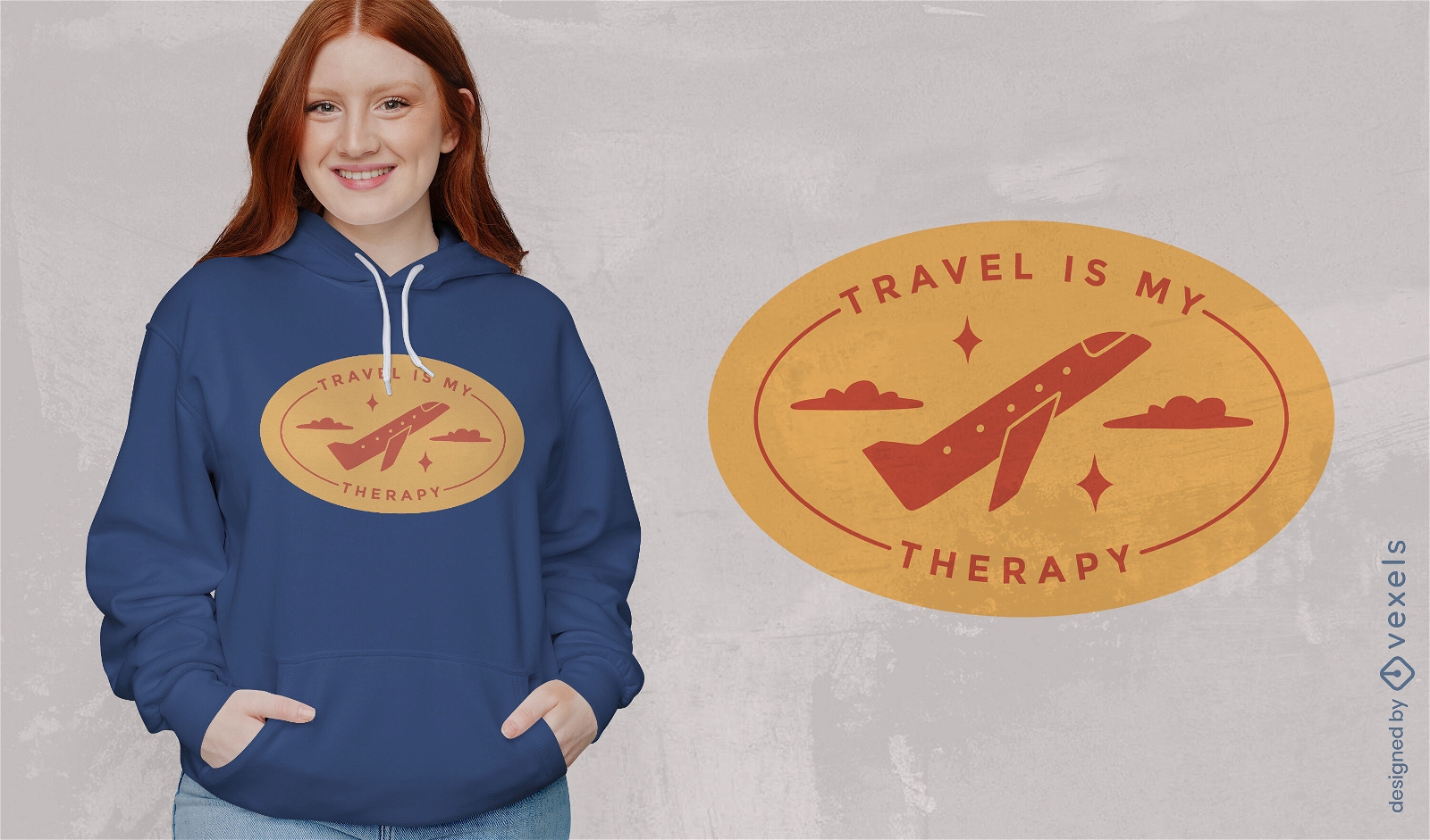 Airplane flying in the sky t-shirt design