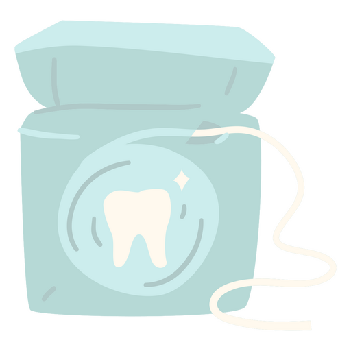 Minimalist dental floss icon PNG Design