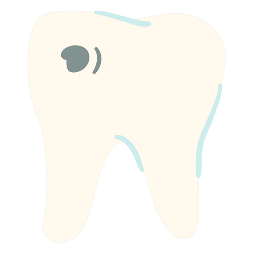 Ícone de cavidade molar minimalista Desenho PNG