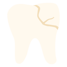 Minimalist molar injury icon PNG Design