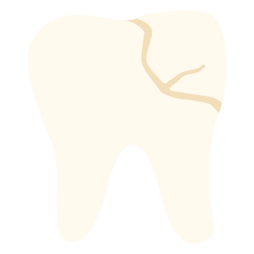 Minimalist molar injury icon PNG Design
