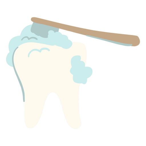 Minimalistische Zahnhygiene-Ikone PNG-Design