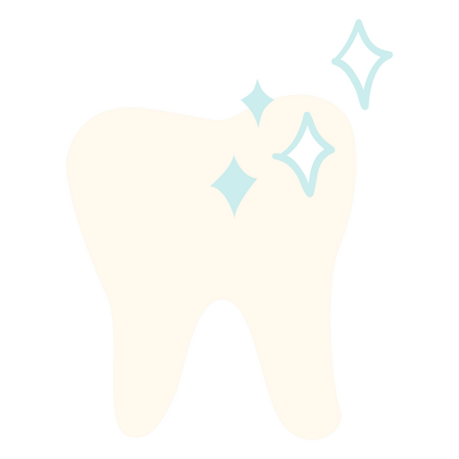 Minimalist clean molar icon PNG Design