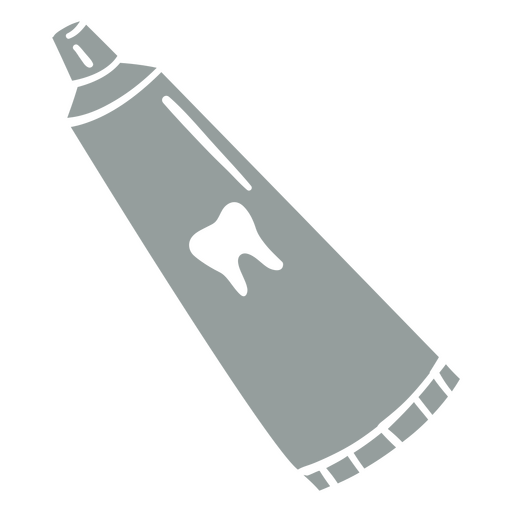 Gray toothpaste icon PNG Design