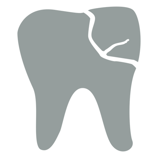 ícone de lesão molar cinza Desenho PNG