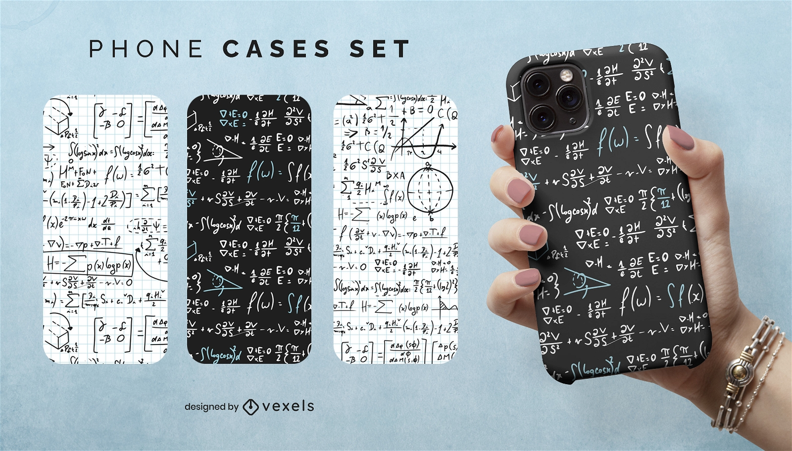 Math formulas phone case set