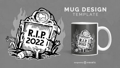 RIP 2022 mug design