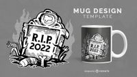 RIP 2022 Mug Design Vector Download