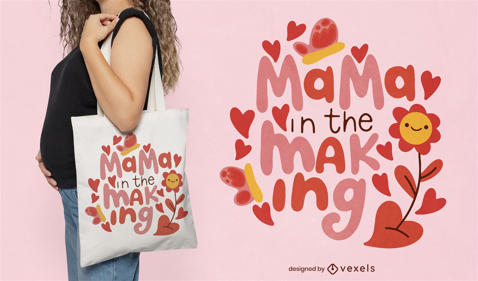 Baby making announcement tote bag design