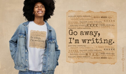 Old parchment writing t-shirt design