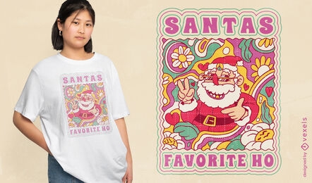 Trippy Santa T-Shirt-Design